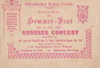 1897 – Eintrittskarte Sommerfest