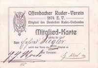 1911  – Mitgliedsausweis
